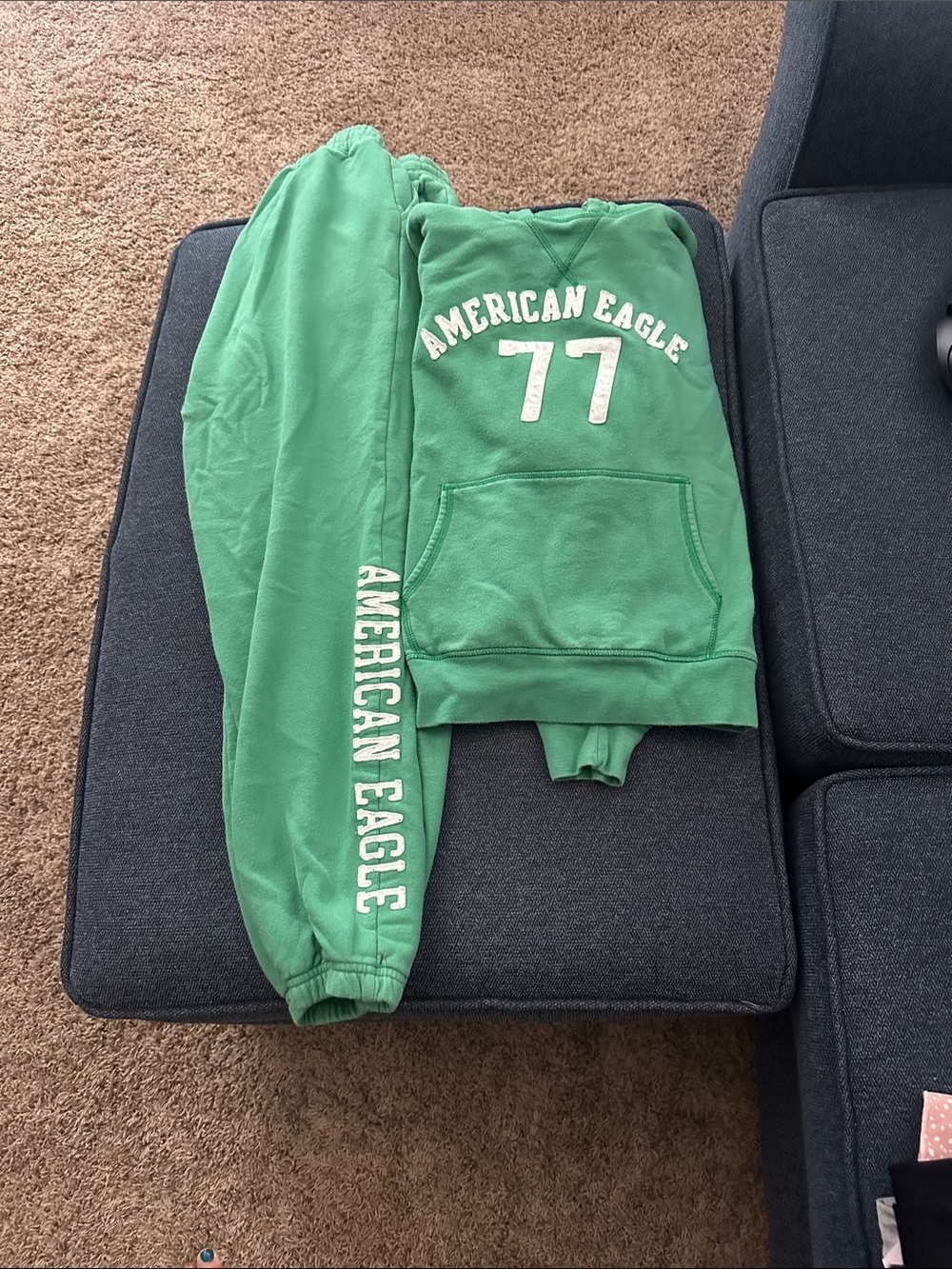 American Eagle Outfitters Green Sweatshirt and Sweatpants Set